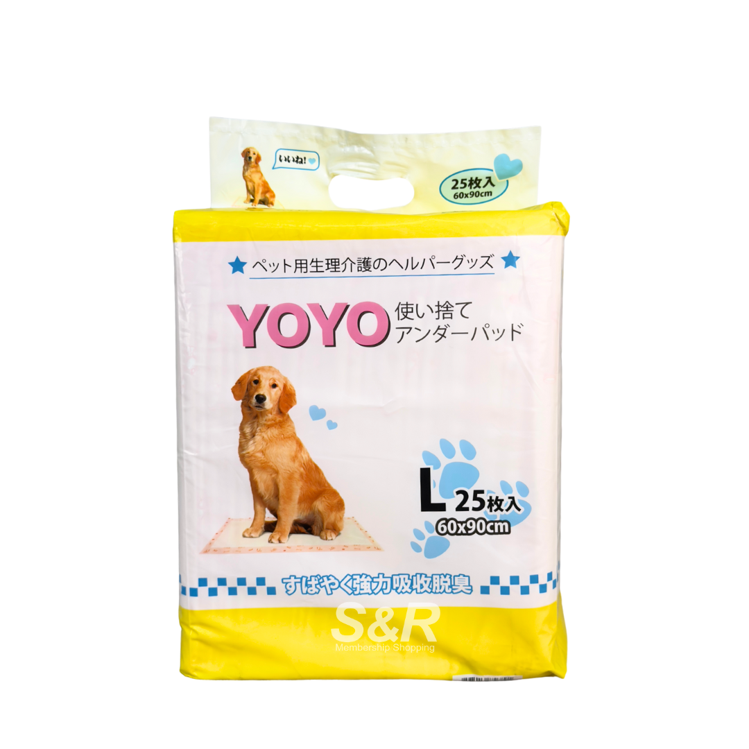 Yoyo Pee Pad Large 25 Pieces Yoyo Pee Pad Large 25 Pieces